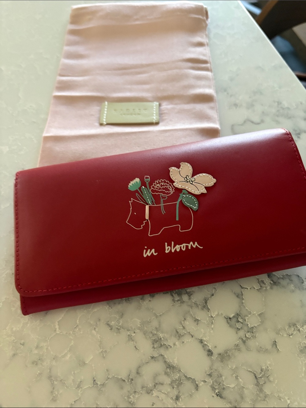 RADLEY LONDON Red Floral 'In Bloom' Leather Wallet